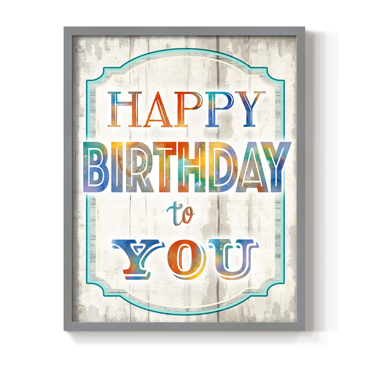 Happy Birthday to You - Restickable Framed Art Print