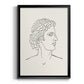 Greek Busts I - Modern Framed Canvas Print