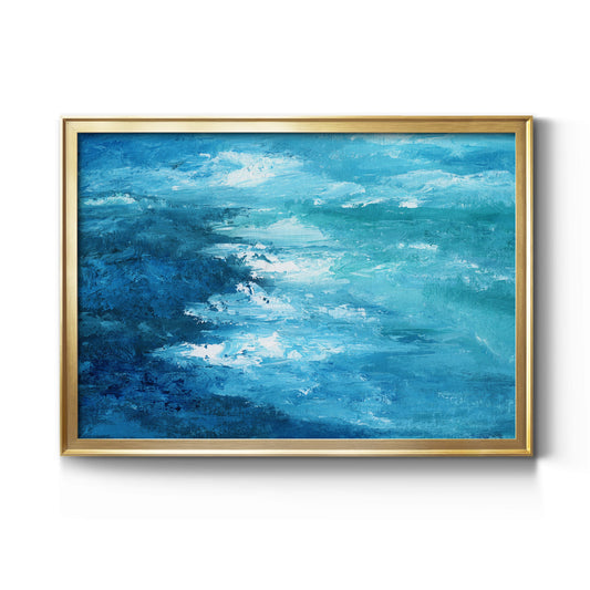 Crashing Waves I Premium Classic Framed Canvas - Ready to Hang