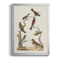 Antique Birds in Nature II - Modern Framed Canvas Print