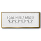 I Gave Myself Bangs! - Floater Framed Canvas Print