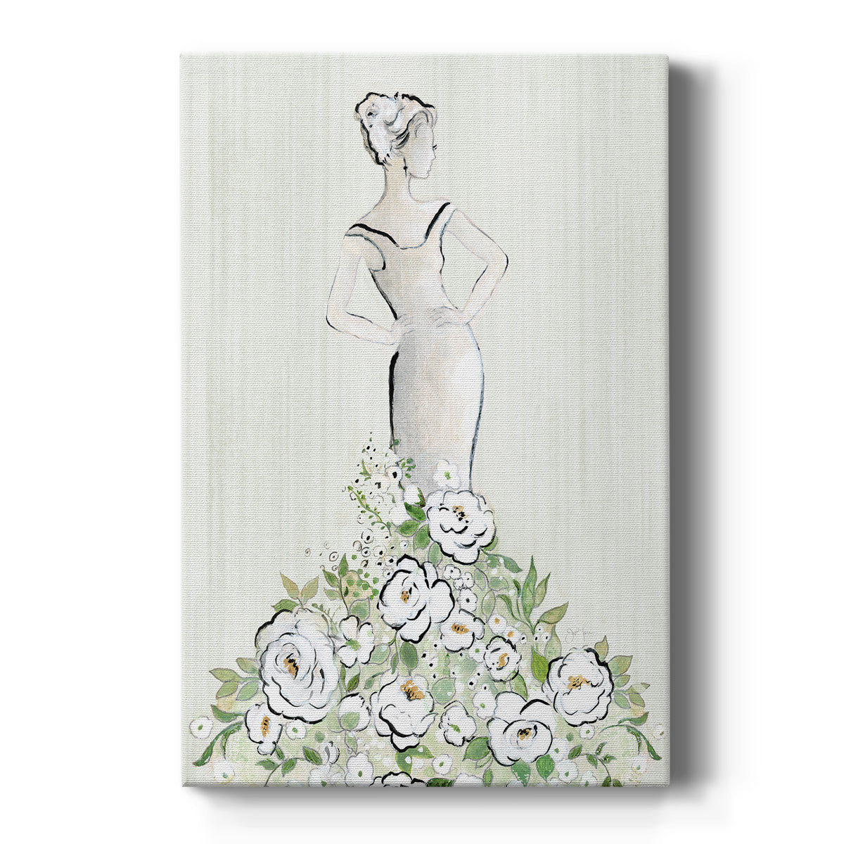 Fashion Floral Figurative - Canvas Art Print