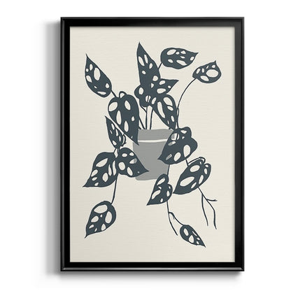 Growing Leaves IV - Modern Framed Canvas Print