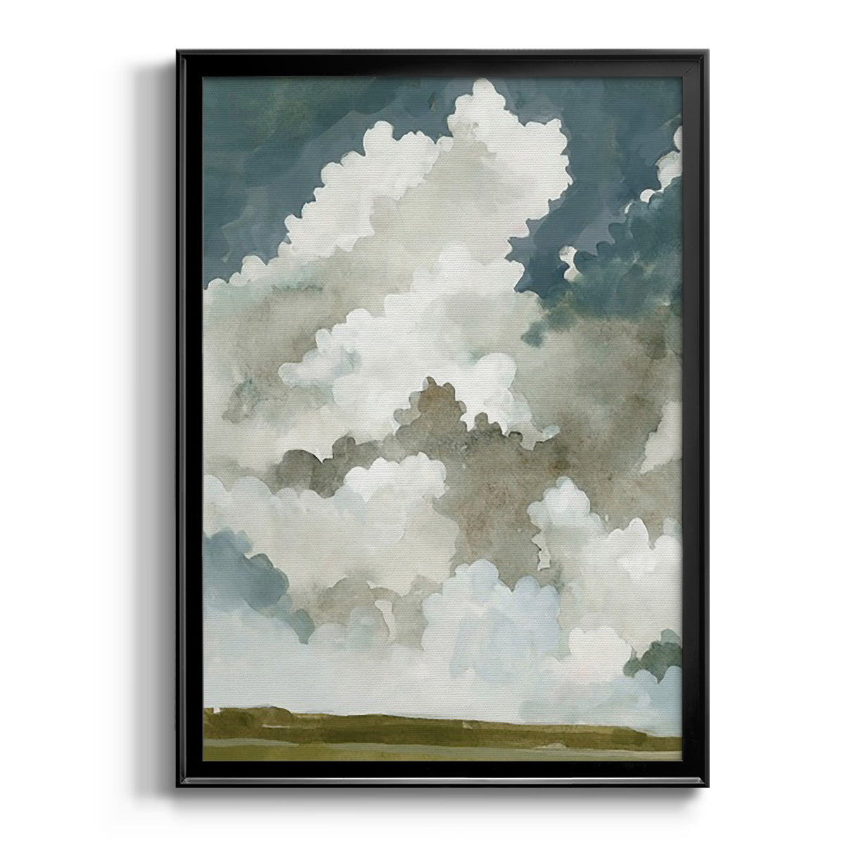 Vast Neutral Sky I - Modern Framed Canvas Print