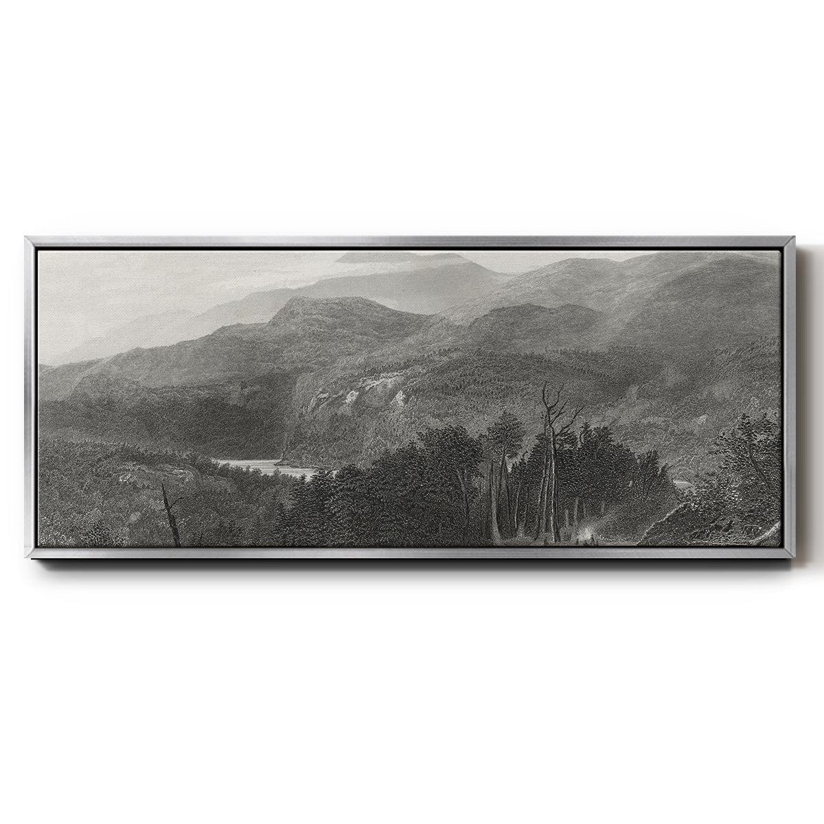 The Smoky Mountains - Floater Framed Canvas Print
