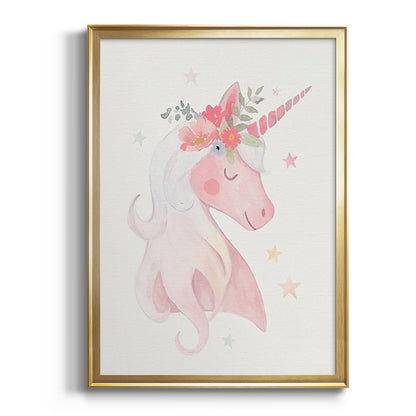 Sweet Unicorn II - Modern Framed Canvas Print