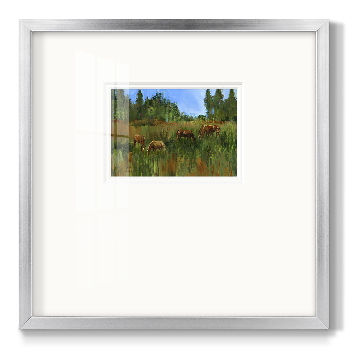 The Grass is Always Greener Premium Framed Print Double Matboard