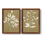 Honey Botanical I   - Premium Framed Canvas 2 Piece Set - Ready to Hang