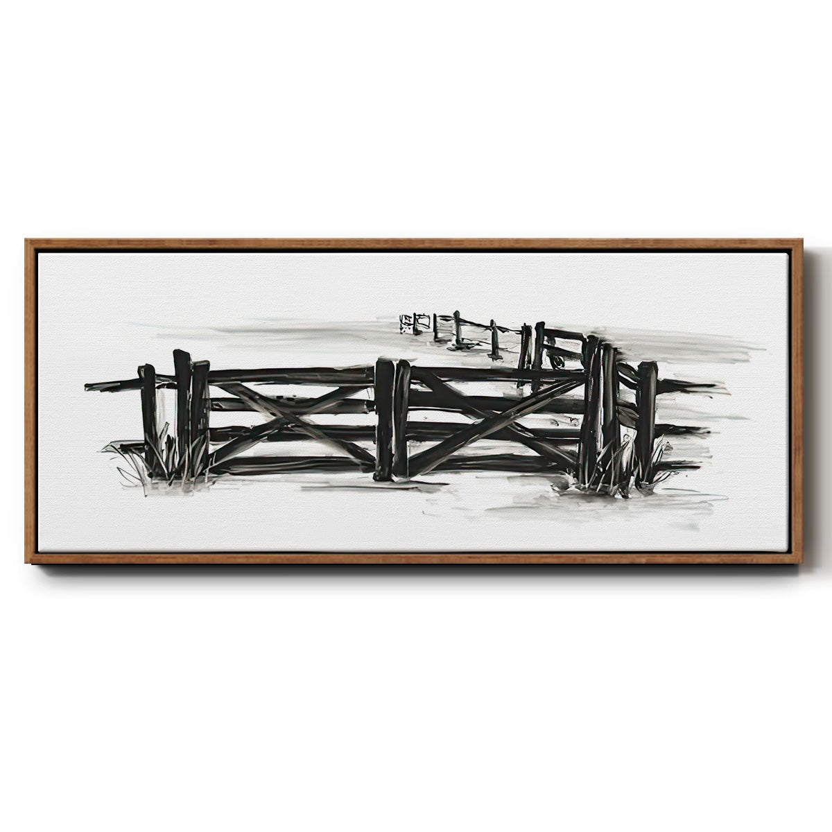 European Farm Collection XII - Floater Framed Canvas Print