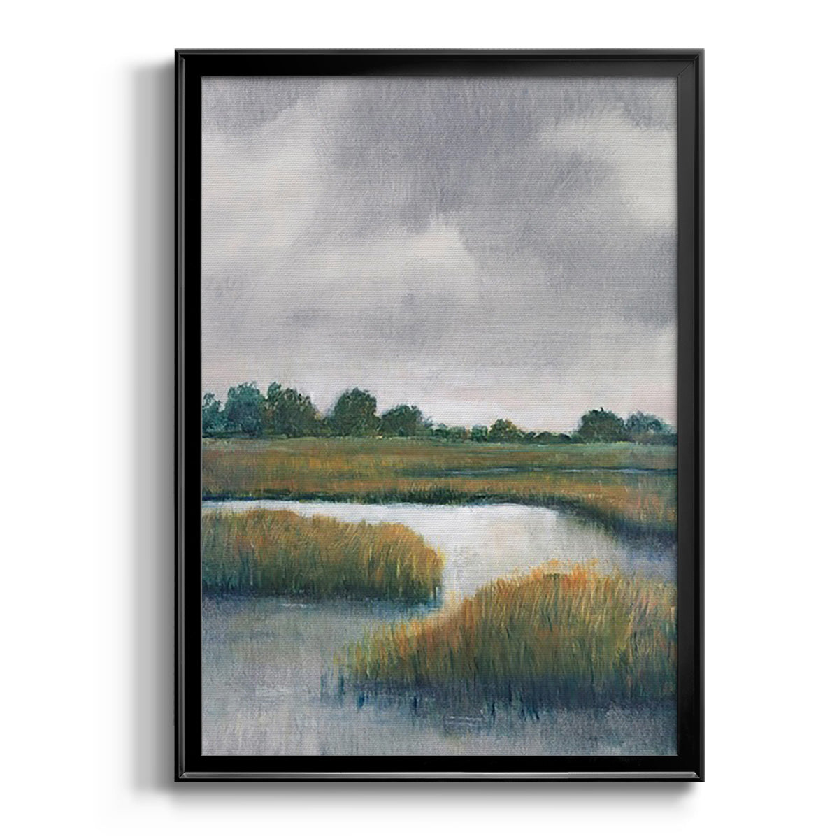 Salt Marshes I - Modern Framed Canvas Print