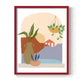 Paper Scene II - Restickable Framed Art Print