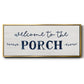 Welcome to the Porch - Floater Framed Canvas Print