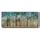 Sunlit Birch Grove - Floater Framed Canvas Print