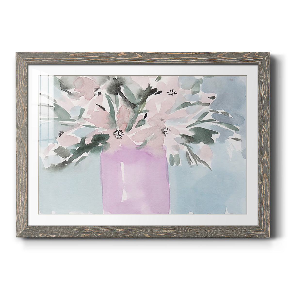Broken Flowers II - Barnwood Framed Art Print