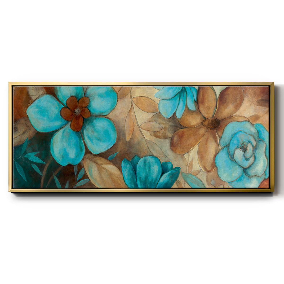 Garden Glow I - Floater Framed Canvas Print