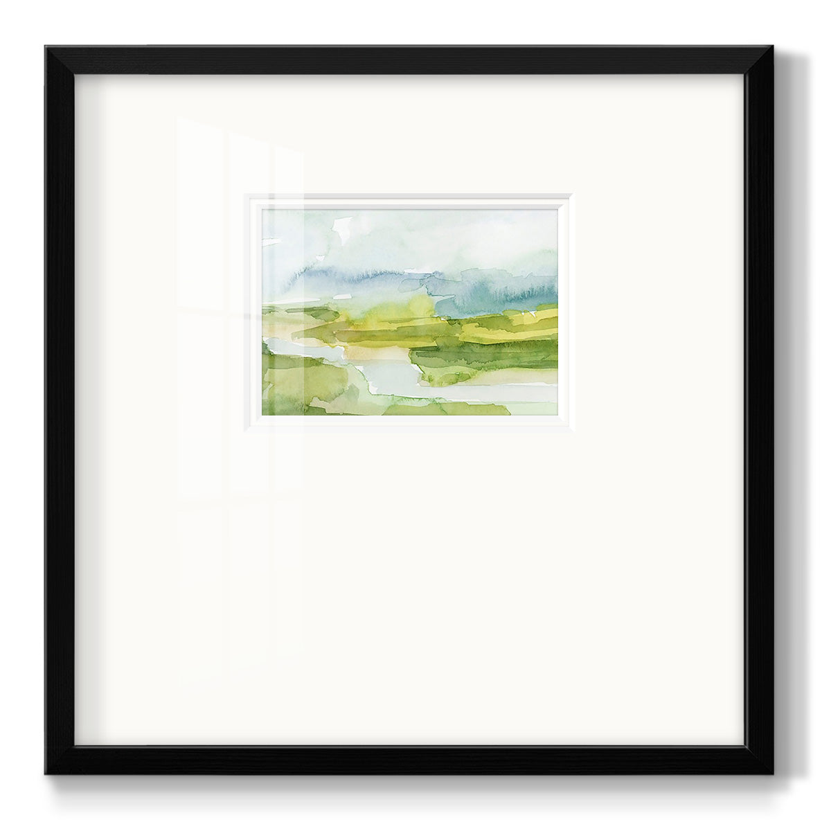 Watery Lowlands I Premium Framed Print Double Matboard