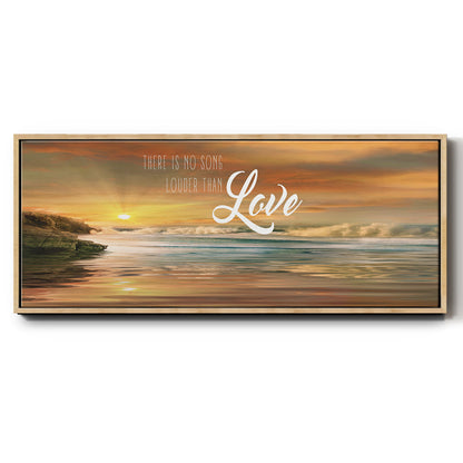 Louder Than - Floater Framed Canvas Print