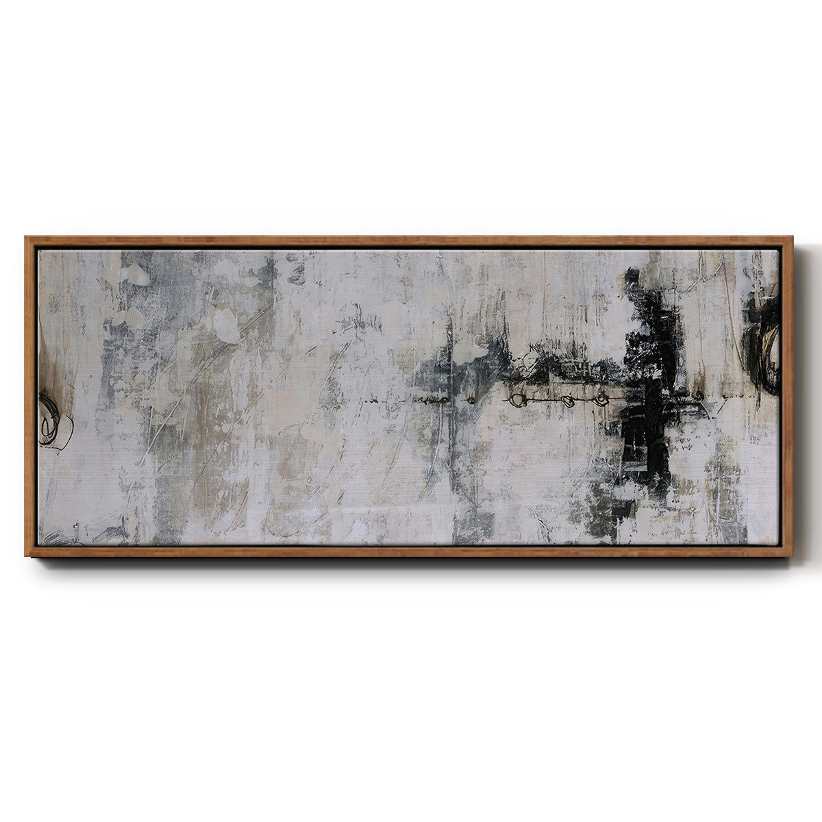Icarus - Floater Framed Canvas Print
