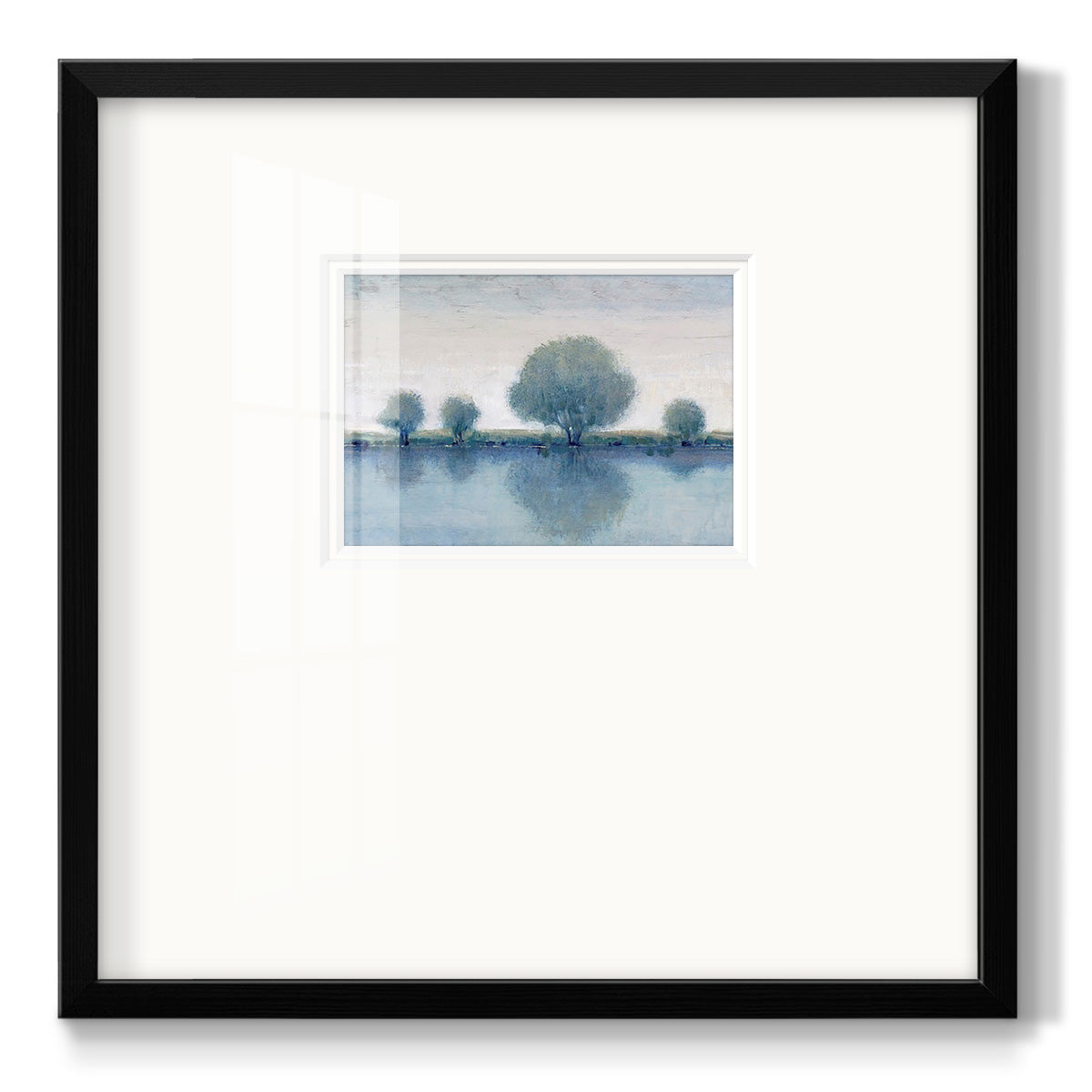 Afternoon Reflection II - Double Matboard Framed Print