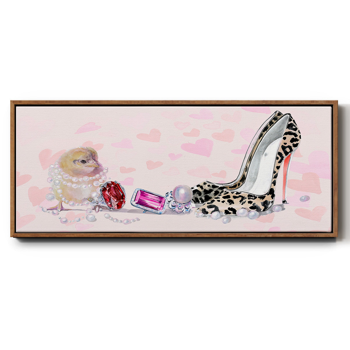 Cute Couture Collection D - Floater Framed Canvas Print