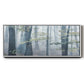 Chalky Misty Autumn Forest View - Floater Framed Canvas Print