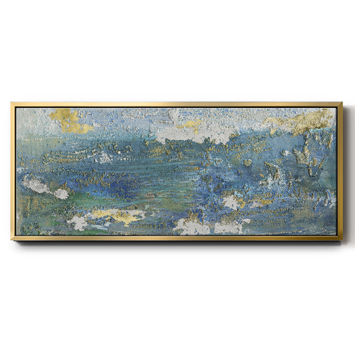 Sparkling Sea I - Floater Framed Canvas Print