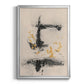 Charcoal Remnants II - Modern Framed Canvas Print