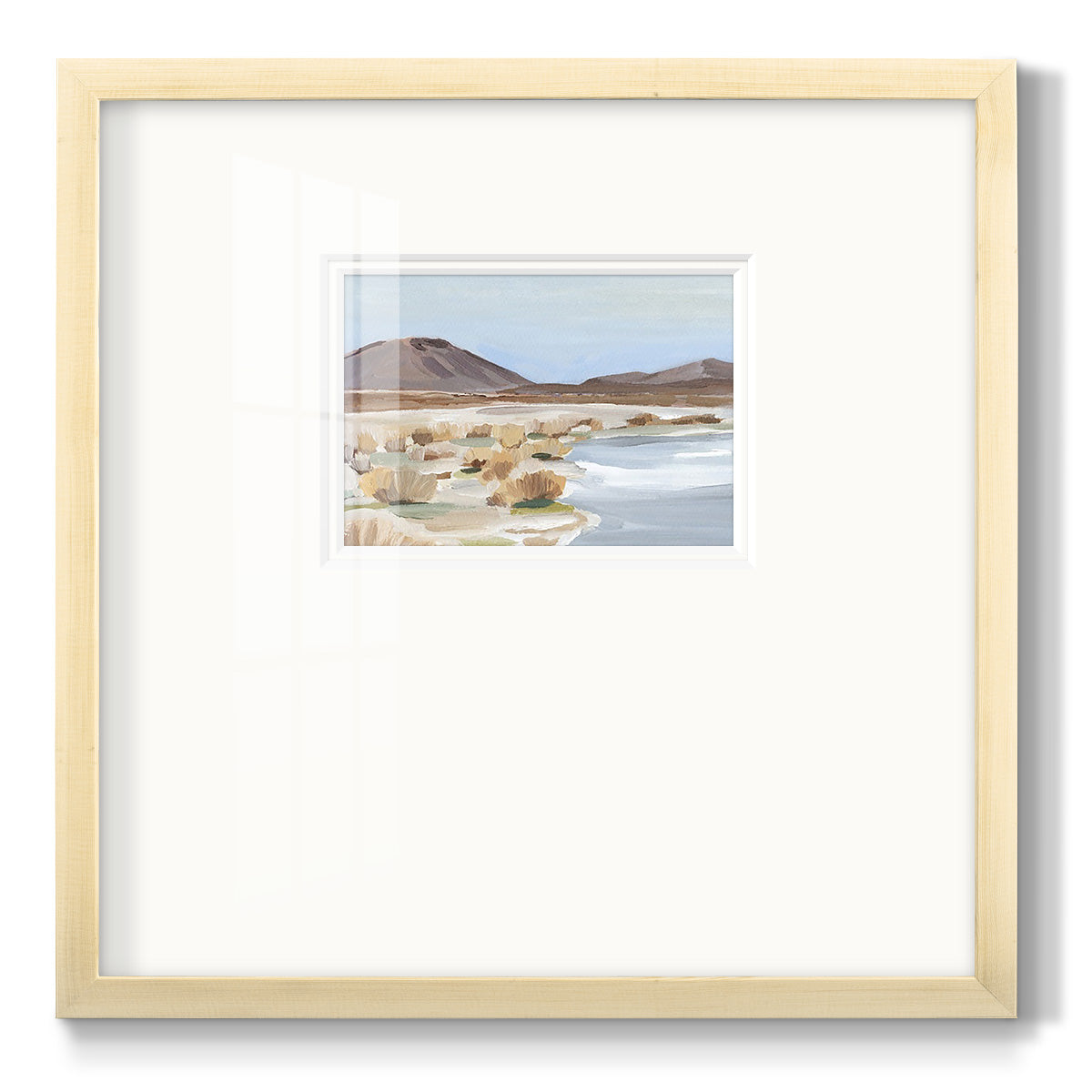 Desert Oasis Study II - Double Matboard Framed Print