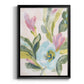 Floral Breeze Fresco  II - Modern Framed Canvas Print