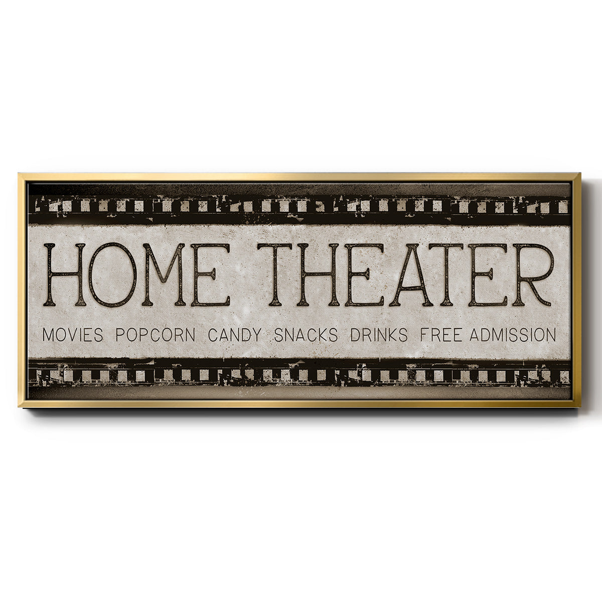 Home Theater - Floater Framed Canvas Print