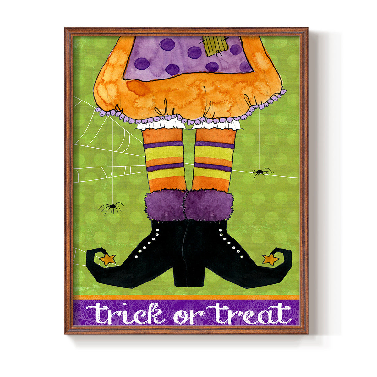 Trick or Treat - Restickable Framed Art Print