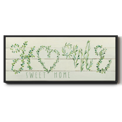 Shiplap Vines Home - Floater Framed Canvas Print