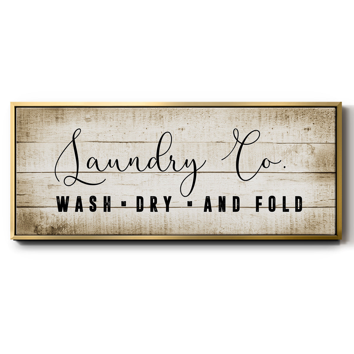 Laundry Co. - Floater Framed Canvas Print