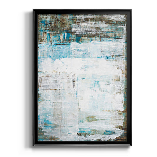 Beach Glass - Modern Framed Canvas Print
