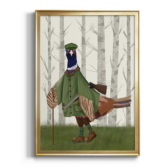 Pheasant Shooting Party 6 - Modern Framed Canvas Print