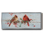 Cardinals in Winter - Floater Framed Canvas Print
