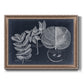 Foliage on Navy I Premium Framed Canvas- Ready to Hang