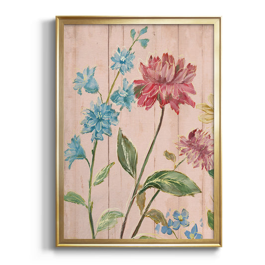 Wildflower Flutter I - Modern Framed Canvas Print