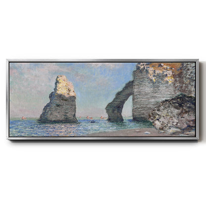 The Rock Needle and the Porte d'Aval, 1885 (Clark Art Institute version) - Floater Framed Canvas Print