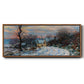 Road to Giverny in Winter, 1885 - Floater Framed Canvas Print