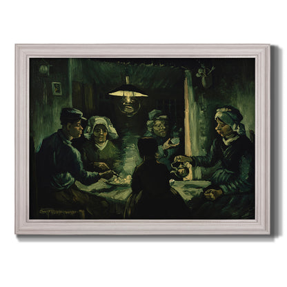 Second Study for the Potato Eaters - Ornate Framed Canvas Print