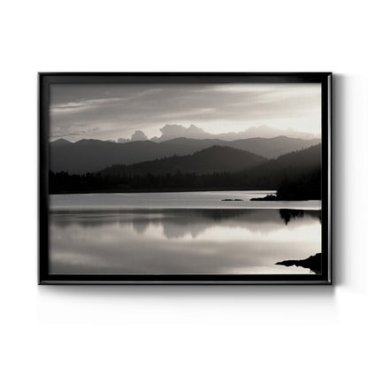 Salish Mountains - Modern Framed Canvas Print