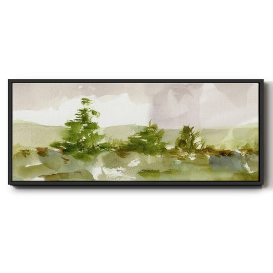 Morning Retreat I - Floater Framed Canvas Print