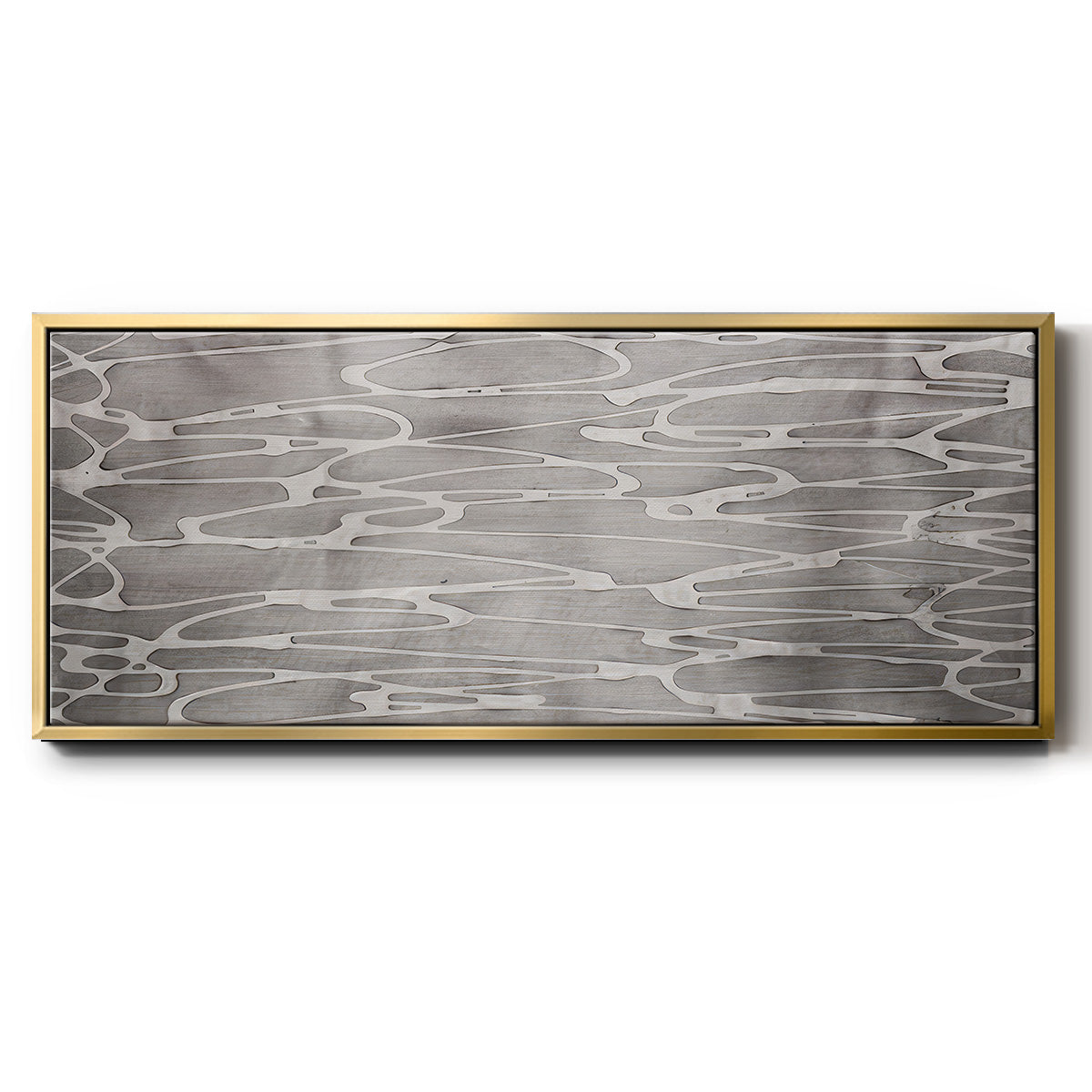 Slate Abstract - Floater Framed Canvas Print