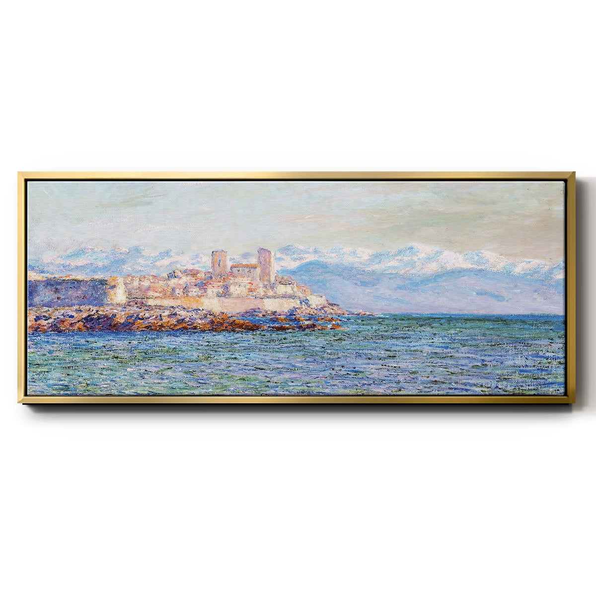 The Old Fort at Antibes, 1888 - Floater Framed Canvas Print