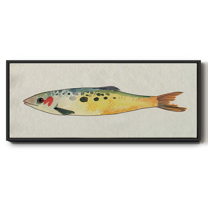 Fanciful Fish I - Floater Framed Canvas Print