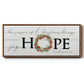 Joy Hope and Peace - Floater Framed Canvas Print