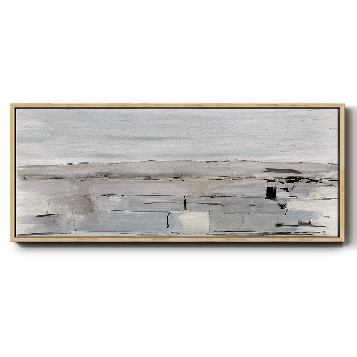 Faraway Field - Floater Framed Canvas Print