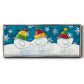 Merry Snowmen - Floater Framed Canvas Print