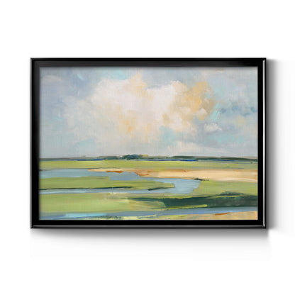 Pastel Horizon II - Modern Framed Canvas Print